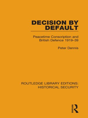 cover image of Decision by Default